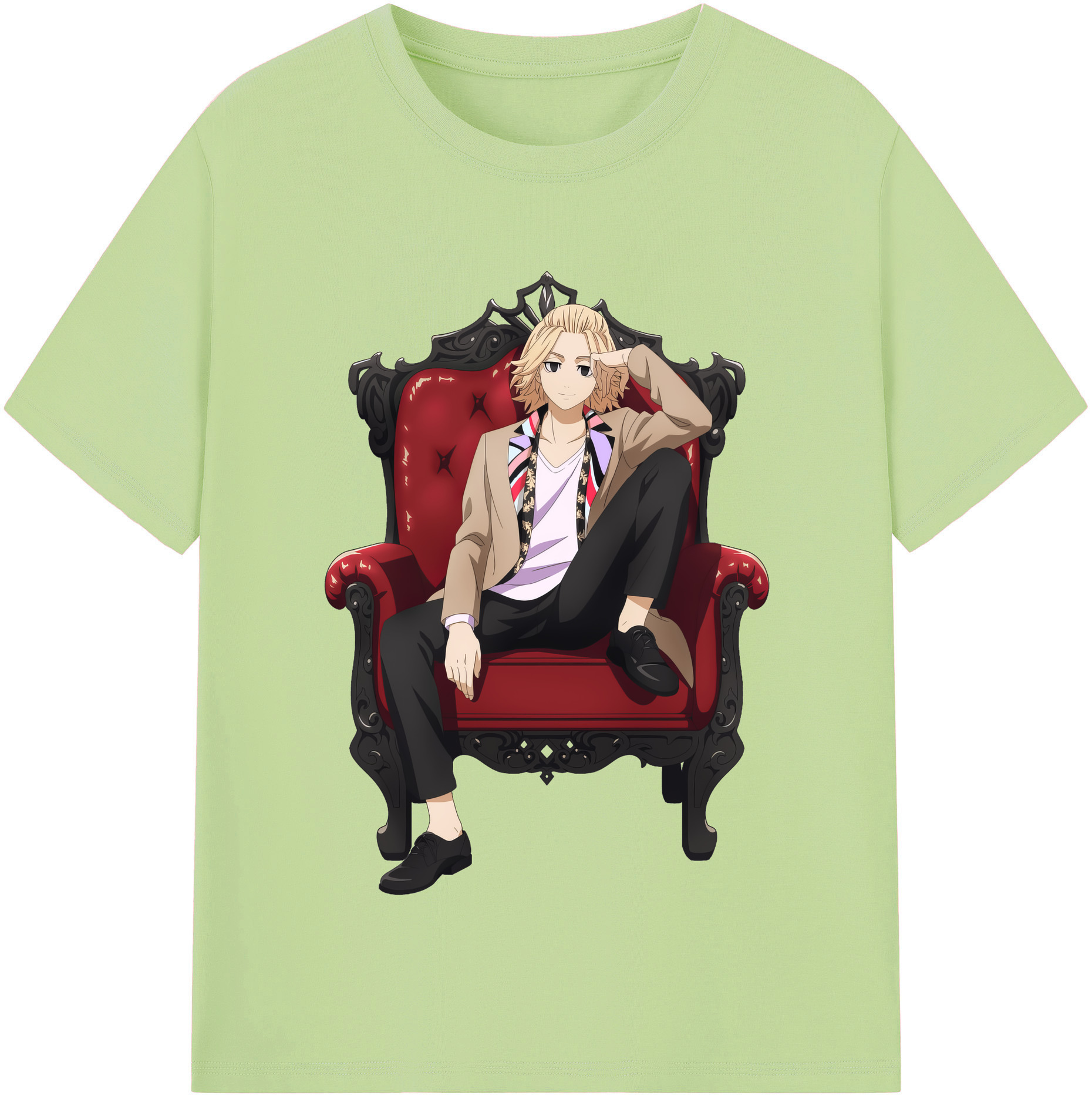 （画像用） 東京リベンジャーズ Tokyo Revengers 綿100％半袖Tシャツ（フロントプリント）